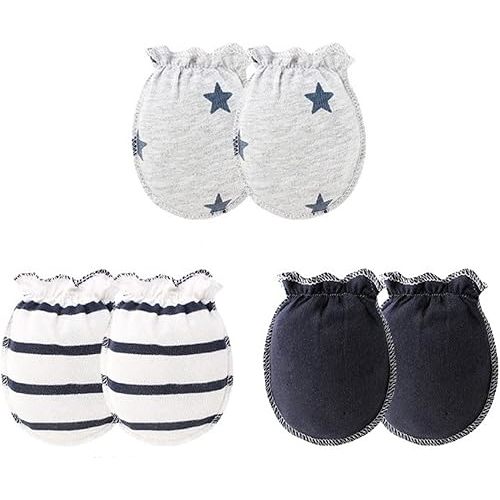 Unisex Baby Cotton Scratch Mittens For Newborn Baby Boys Girls Mittens Accessory 0-6 Months