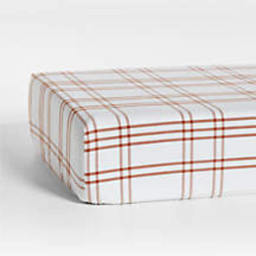 Brown 100% Organic Cotton Baby Crib Fitted Sheet