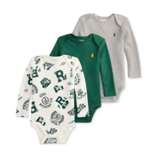 Baby Boys 3-Pk. Cotton Bodysuits