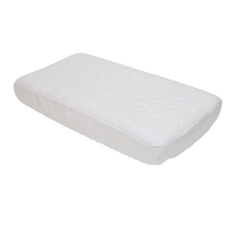 4baby Quilted Bassinet Mattress Protector White