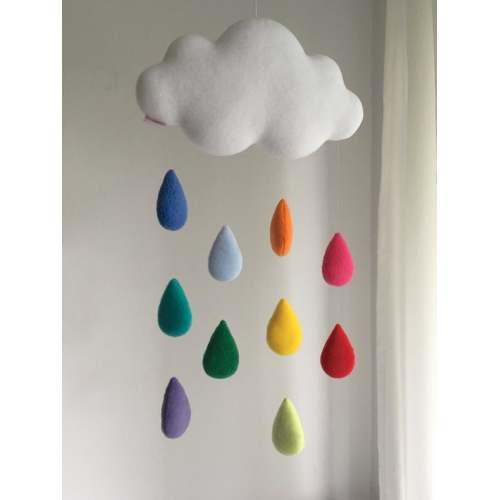 Cloud Baby Mobile Rainbow Cloud - Etsy