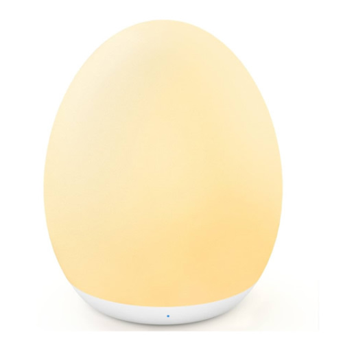 MediAcous Night Light for Kids, Egg Light for Nursery, 7 Colors Changing & Stepless Dimming, Soft Silicone Touch Night Lamp with 1 Hour Timer, Rechargeable Nursery Night for Breastfeeding