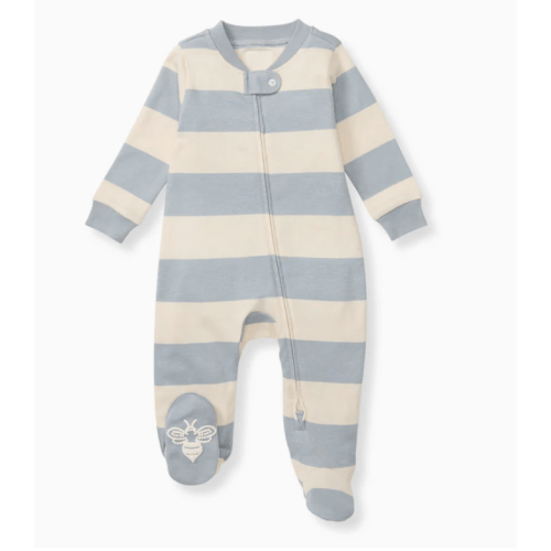 Rugby Stripe Organic Cotton Sleep & Play - Quarry – Burt's Bees Baby