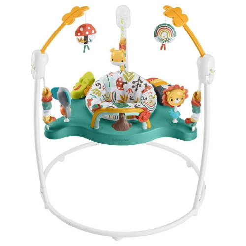 Fisher-Price Infant Bouncer, Whimsical Forest Jumperoo, Standing Play Activity Center with Music and Lights