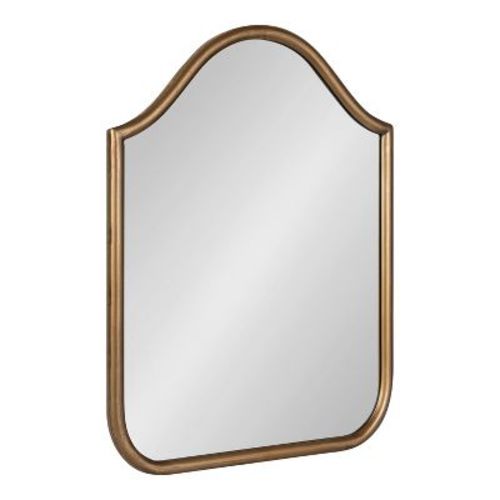Kate and Laurel Fellows Metal Arch Mirror, 18x24, Gold