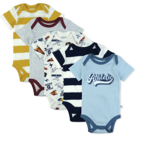 5-Pack Organic Cotton Short Sleeve Bodysuits | Honest Baby Clothing