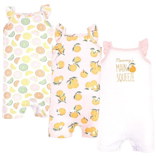 Hudson Baby Unisex Cotton Rompers
