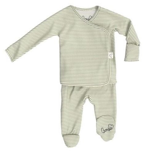 Bonsie Skin to Skin Babywear - Footie - Mint Twist