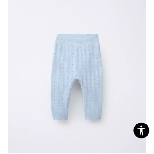 OPENWORK KNIT PANTS - Light blue | ZARA United States