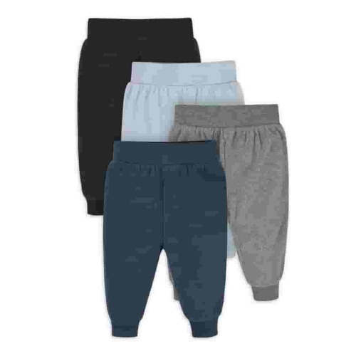 Gerber Baby Boys Fleece Pants, 4-Pack, (Newborn - 24 Months)