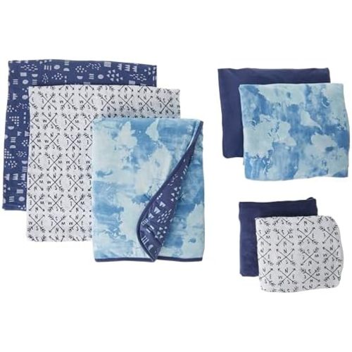HonestBaby Baby 7-Piece and 5-Piece Sweet Dreams Nursery Gift Set 100% Organic Cotton for Infant Baby Boys'', Girls', Unisex