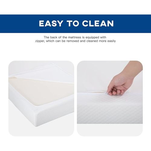 Full Mattress 12 inch Gel Memory Foam Mattress Medium Firm Mattresses for Cool Sleep Relieving Pressure Relief CertiPUR-US Certified Mattress in a Box - White - 12 IN