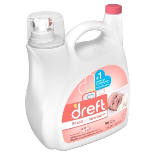 Dreft Stage 1: Newborn Liquid Laundry Detergent, Size: 150 fl oz