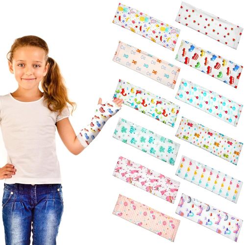 Suhine 12 Pcs Kids Arm Cast Cover Bandage Protector Reusable Elastic Cast Sleeve Arm Cover Elbow Protection(Small) : Health & Household