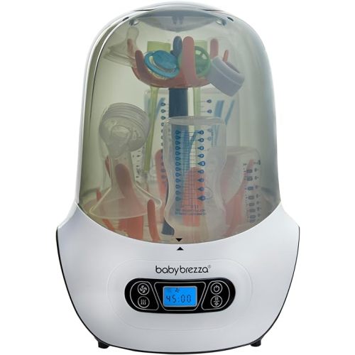 Baby Brezza Baby Bottle Sterilizer and Dryer Machine – Electric Steam Sterilization - Universal Fit - Pacifiers, Glass, Plastic, and Newborn Feeding Bottles