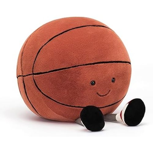 Jellycat Amuseables Basketball Stuffed Toy, 12.5 inches - Basketball Plush Gift for Sports Fans