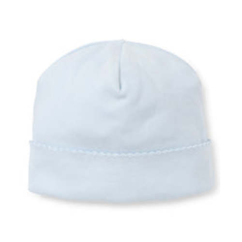 Newborn Blue Pointelle Hat