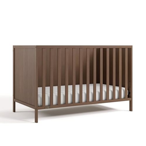 Graco Theo 3-in-1 Convertible Baby Crib, Hazelnut