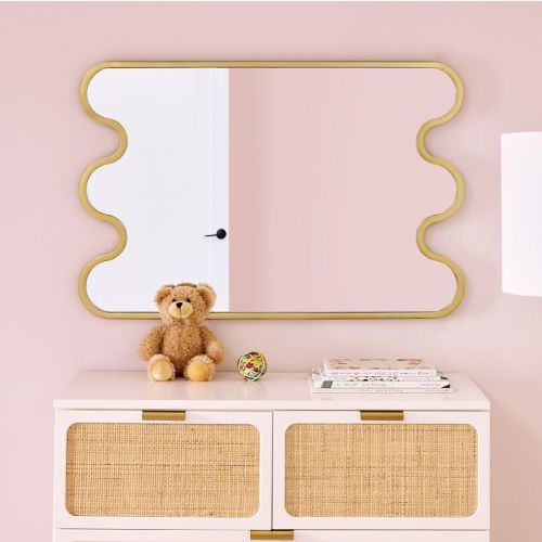 Squiggle Framed Wall Mirror (36")