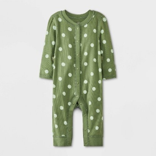 Baby Adaptive Romper - Cat & Jack™ Green 0-3M