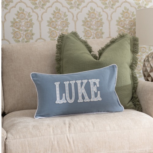 Copenhagen Blue Solid x Baby Blue Gingham