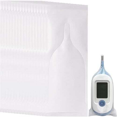 100pcs Disposable Digital Thermometer Probe Covers for Accurate and Hygienic Rectal Thermometer Measurements, Wrap Around The Thermometer's Entire Body
