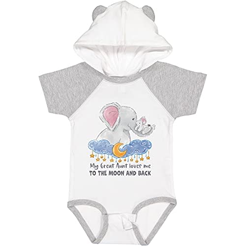 inktastic My Great Aunt Loves Me To the Moon and Back Baby Bodysuit