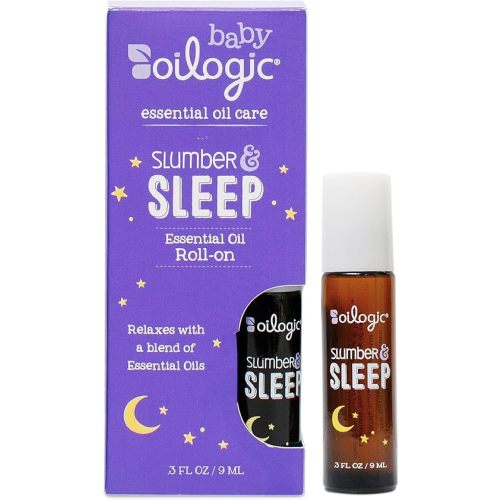 Oilogic Baby Essentials - Slumber & Sleep Roll-On Essential Oil for Baby & Toddler - Gentle & Safe Aromatherapy Blend, 100% Pure Lavender & Chamomile Oil