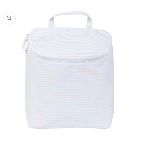 Apple of my Isla - The Bottle Bag - Light Blue Stripe - Sweet E's Children's Boutique