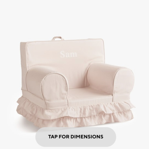 My First Anywhere Chair®, Dusty Blush Ruffle