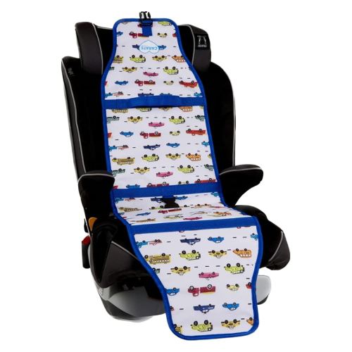 Car Seat Cooling Pad for Babies, Toddlers, and Kids - Comfortable and Durable Cooling Pad for Hot Summer Days - One Size Fits All, Car White