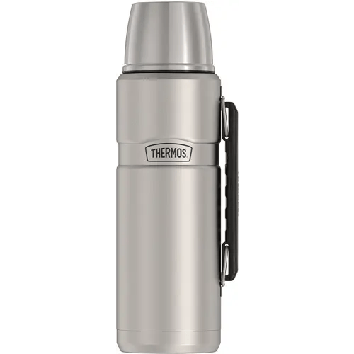 THERMOS Stainless King Vacuum-Insulated Beverage Bottle, 40 Ounce, Matte Stainless Steel