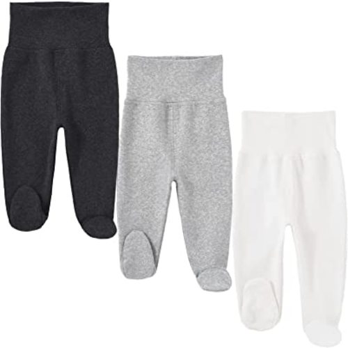 HahaNice Baby Footed Pants Cotton Newborn Leggings 0-12 Months