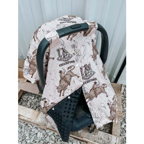 Champion Bull Rider Car Seat Cover
