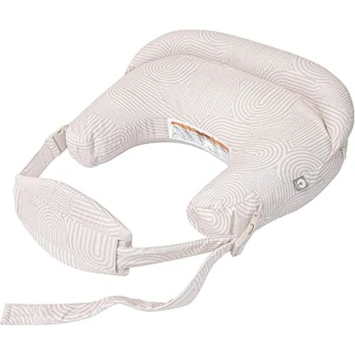 Boppy Complete Nursing Pillow, Breastfeeding & Bottle Feeding Ergonomic 2-in-1 Feeding Pillow with Removable Belt, CloseComfort No-Gap Design, Full-Length Bolster, Washable Cover-Oat Retro Arches