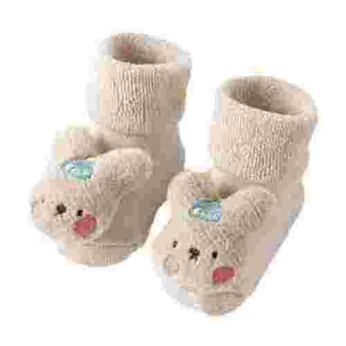 AJIWYH Non Socks Baby Baby Winter Socks (Beige,0-6 Months)