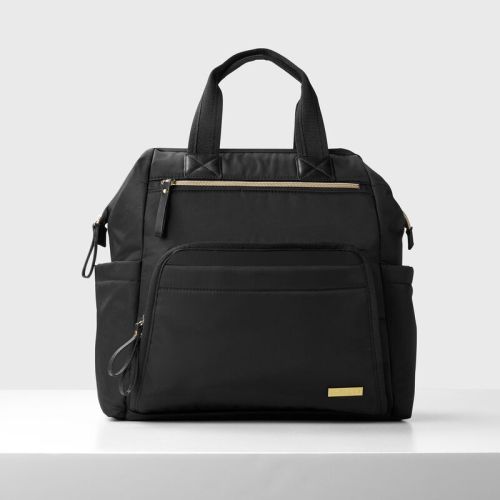 Black Mainframe Wide Open Backpack Diaper Bag | skiphop.com