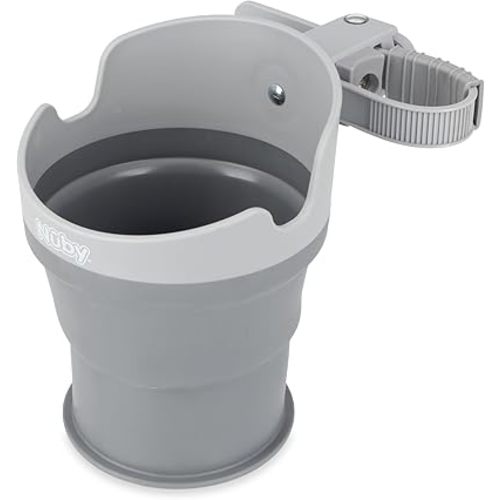 Nuby Collapsible Cup Holder - Travel/Stroller Accessory Gray