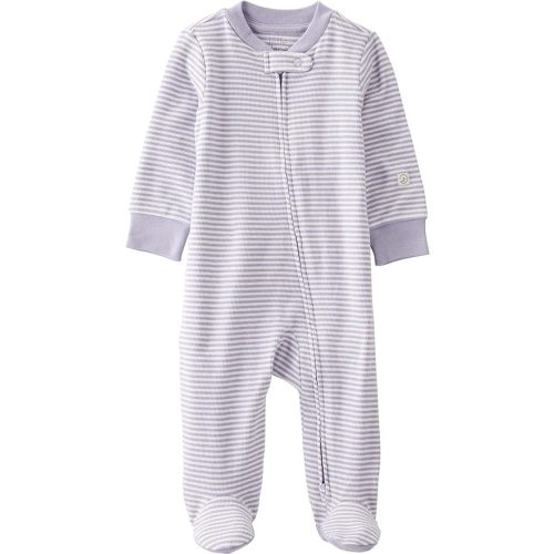 little planet by carter's Baby Sleep and Play Made with Organic Cotton - Newborn - Lilac Stripes