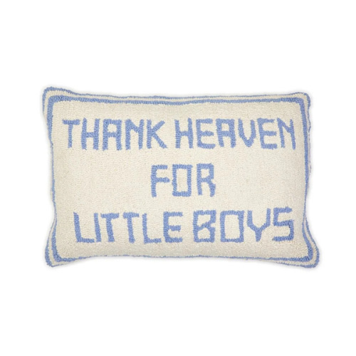 Thank Heaven for Little Boys Throw Pillow