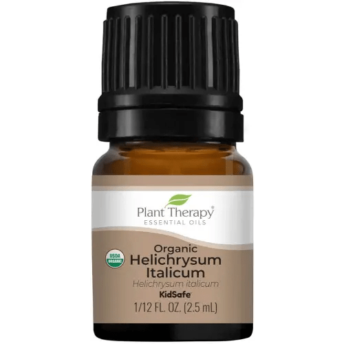 Plant Therapy Organic Helichrysum Italicum Essential Oil for Skin 100% Pure, USDA Certified Organic, Undiluted, Natural Aromatherapy for Diffusion, Therapeutic Grade 2.5 mL (1/12 oz)