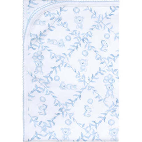 Blue Bears Trellace Blanket,Blue - Nellapima | Maisonette