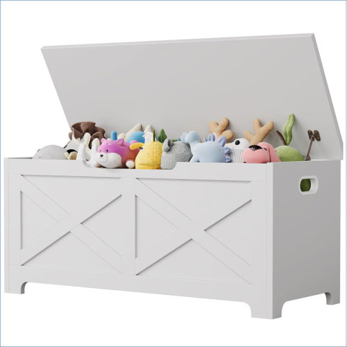 Harper Orchard 39.4" Storage Chest, Wooden Storage Bench with Safety Hinges, Easy Assembly, Large Toy Chest for Entryway, Living Room, Bedroom | Wayfair