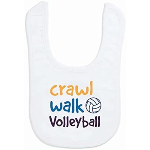 ChalkTalkSPORTS Volleyball Baby & Infant Bibs | Soft Microfiber Volleyball Baby Bibs