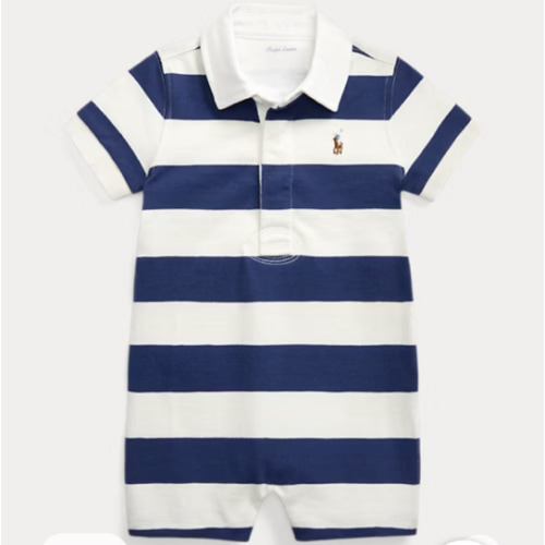 Striped Cotton Rugby Shortall