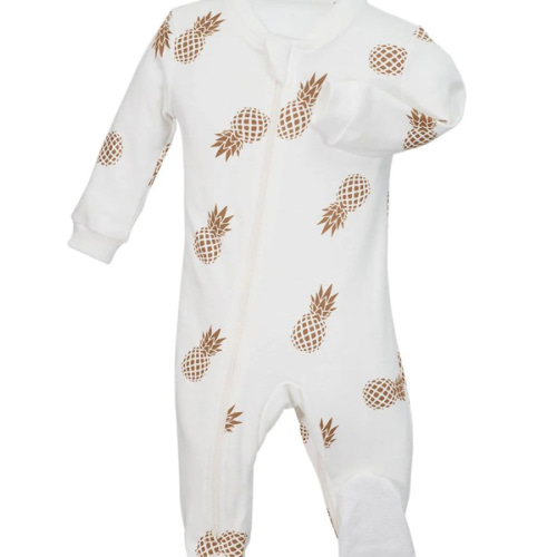 ZippyJamz GOTS organic cotton baby sleeper - Sweet on the Inside