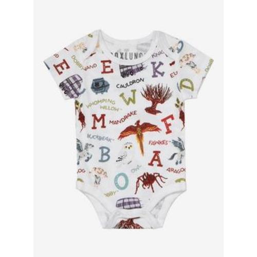 Harry Potter Alphabet Icons Allover Print Infant One-Piece - BoxLunch Exclusive | BoxLunch
