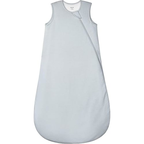 Supersoft Rayon Made from Bamboo Sleep Sack 3-6 Months Newborn Sleep Sack 0-3 Months 1.0 Tog Baby Wearable Blanket with 2-Way Zipper Unisex Sleeping Bag for Babies All-year-around - Gray