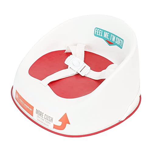 Prince Lionheart Baby Booster Squish Seat for Dining Table, Soft Seat with 3-Point Harness and Dual-Strap System for Toddler