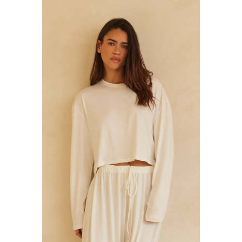 The Cloud Long Sleeve Crop Tee
